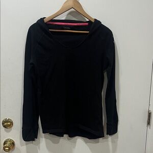 Calvin Klein Women's Black Hoodie Sweatshirt